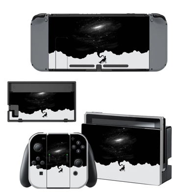 Black galaxy decal skin for Nintendo Switch Console and Co.. Black galaxy decal skin for Nintendo Switch Console and Co..