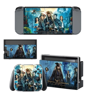Pirtates of the caribean decal skin for Nintendo Switch Console and Controllers