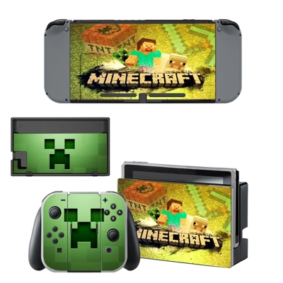 Minecraft decal skin for Nintendo Switch Console and Controllers