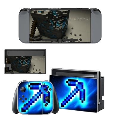 Minecraft decal skin for Nintendo Switch Console and Controllers