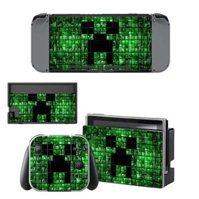 Minecraft decal skin for Nintendo Switch Console and Controllers