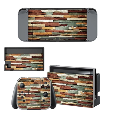 Broken wall decal skin for Nintendo Switch Console and Con..
