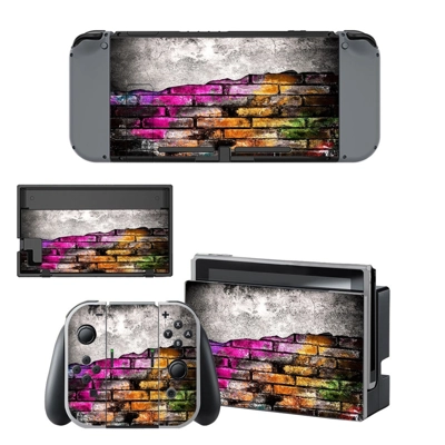 Blurry wall decal skin for Nintendo Switch Console and Controllers