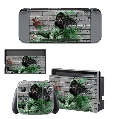 Blurry wall decal skin for Nintendo Switch Console and Controllers