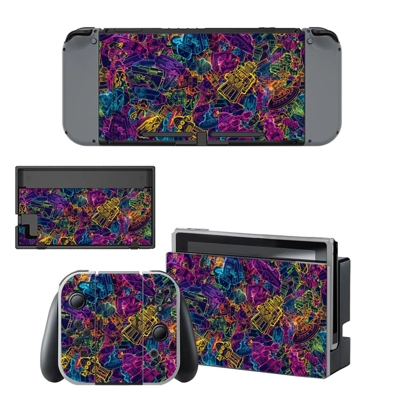 Animated Texture decal skin for Nintendo Switch Console and Controllers