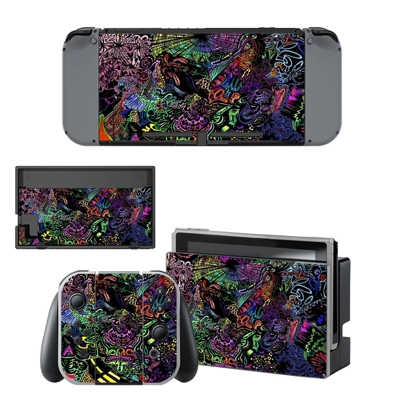 Animated Texture decal skin for Nintendo Switch Console and Controllers