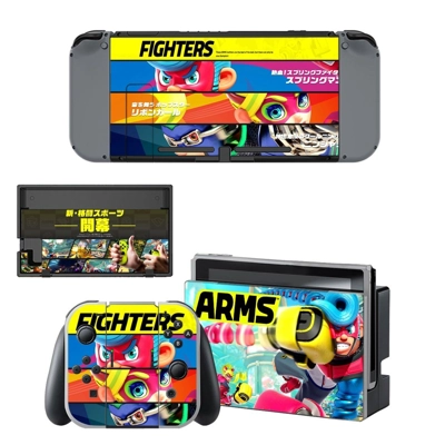 ARMS decal skin for Nintendo Switch Console and Controllers