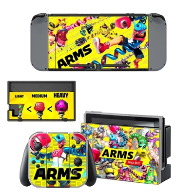 ARMS decal skin for Nintendo Switch Console and Controllers