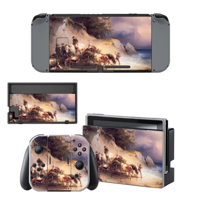 Famous oil painting decal skin for Nintendo Switch Console..