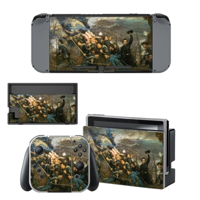 Civil war painting decal skin for Nintendo Switch Console ..