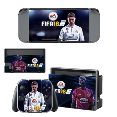 FIFA 18 Cristiano Ronaldo and Pogba decal skin for Nintend..