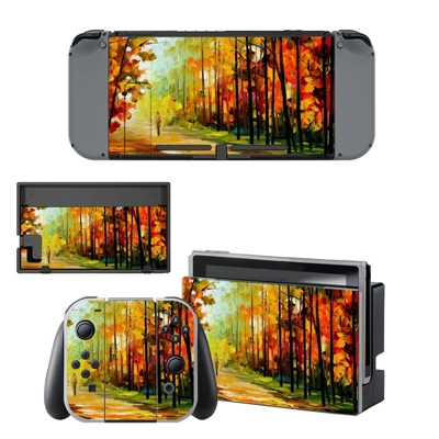 Painting of nature decal skin for Nintendo Switch Console and Controllers