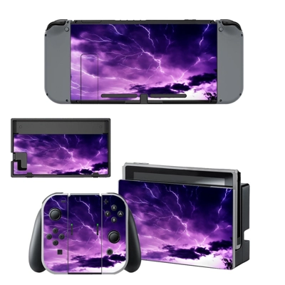 Lightning cloudy sky decal skin for Nintendo Switch Console and Controllers