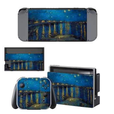 Starry night decal skin for Nintendo Switch Console and Controllers
