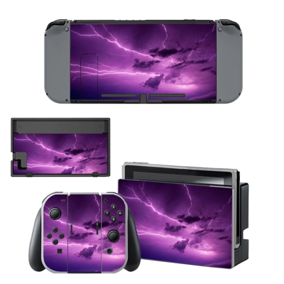 Lightning cloudy sky decal skin for Nintendo Switch Console and Controllers