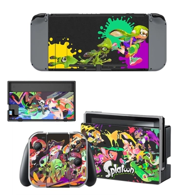 Splatoon decal skin for Nintendo Switch Console and Controllers