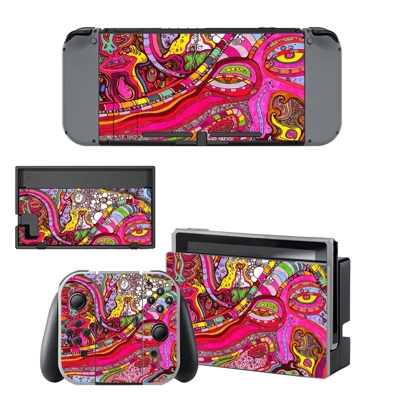 Canvas art decal skin for Nintendo Switch Console and Controllers