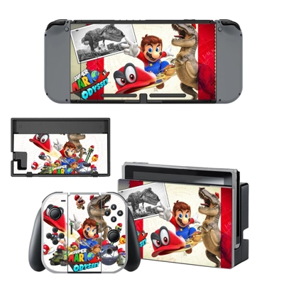 Super Mario Odyssey decal skin for Nintendo Switch Console and Controllers