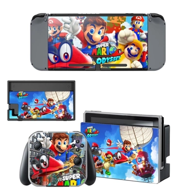 Super Mario Odyssey decal skin for Nintendo Switch Console and Controllers