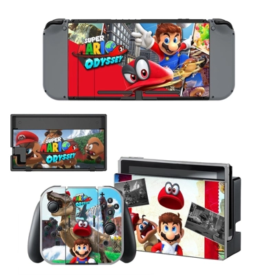 Super Mario Odyssey decal skin for Nintendo Switch Console and Controllers