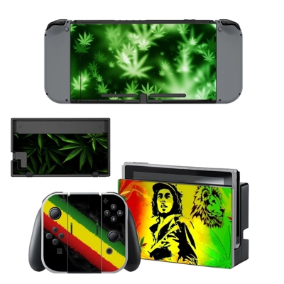 Weed leaf decal skin for Nintendo Switch Console and Controllers