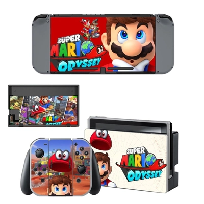 Super Mario Odyssey decal skin for Nintendo Switch Console and Controllers