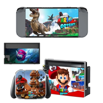 Super Mario Odyssey decal skin for Nintendo Switch Console and Controllers