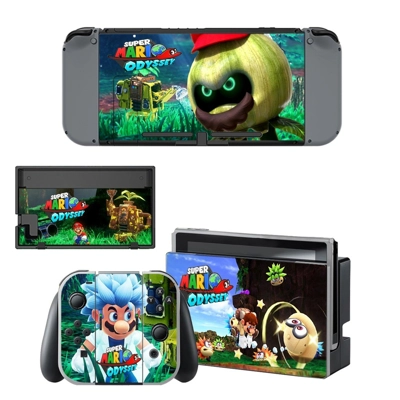 Super Mario Odyssey decal skin for Nintendo Switch Console and Controllers