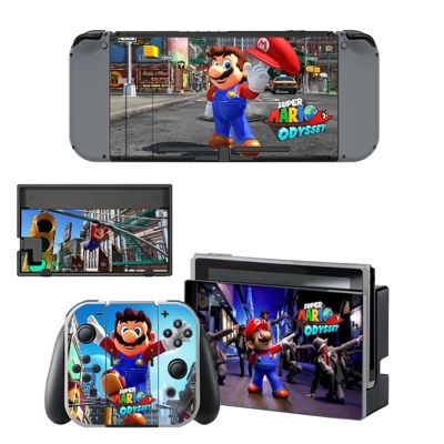 Super Mario Odyssey decal skin for Nintendo Switch Console and Controllers