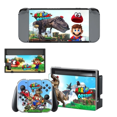 Super Mario Odyssey decal skin for Nintendo Switch Console and Controllers