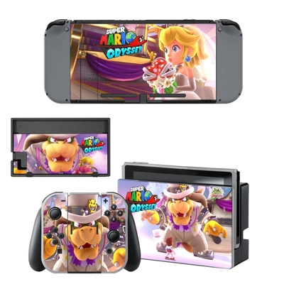 Super Mario Odyssey decal skin for Nintendo Switch Console and Controllers