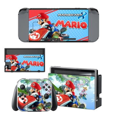 Super Mario Mariokraft decal skin for Nintendo Switch Console and Controllers