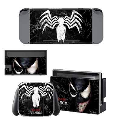 Venom decal skin for Nintendo Switch Console and Controllers