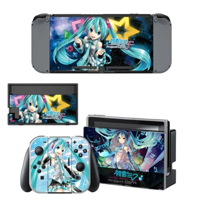 Hatsune Miku Project DIVA decal skin for Nintendo Switch Console and Controllers
