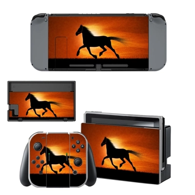 Horse running decal skin for Nintendo Switch Console and C..