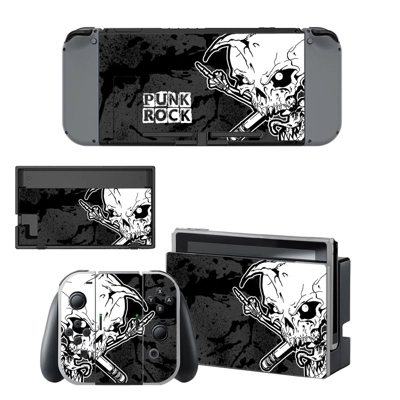 Punk rock decal skin for Nintendo Switch Console and Controllers