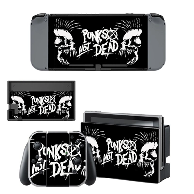 Punks not dead decal skin for Nintendo Switch Console and Controllers