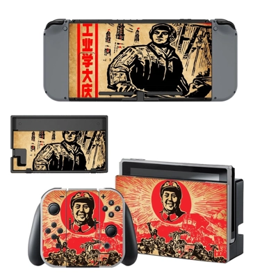 Chinese Revolution decal skin for Nintendo Switch Console and Controllers