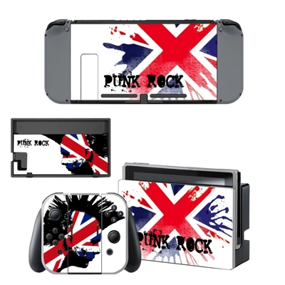 Punk rock decal skin for Nintendo Switch Console and Controllers