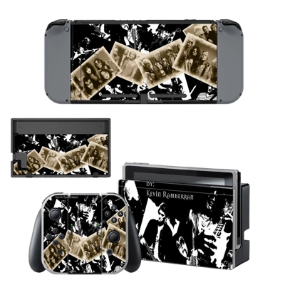 Gun and roses decal skin for Nintendo Switch Console and C..