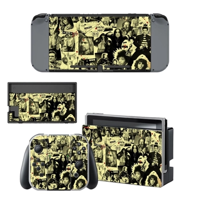 Old school rock and roll decal skin for Nintendo Switch Console and Controllers