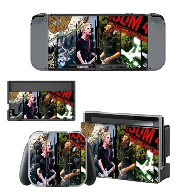 Green day sum 41 decal skin for Nintendo Switch Console and Controllers