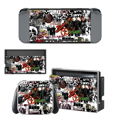 Music Bands Sticker decal skin for Nintendo Switch Console and Controllers