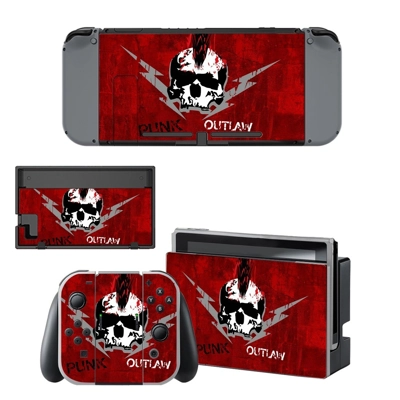 Punk Outlaw decal skin for Nintendo Switch Console and Controllers