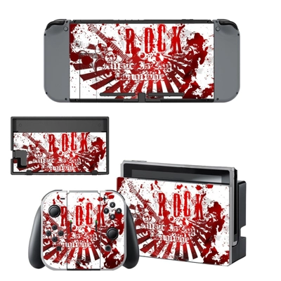 Rock music hd decal skin for Nintendo Switch Console and Controllers