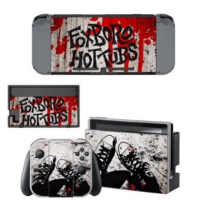 Foxboro Hot Tubs decal skin for Nintendo Switch Console and Controllers