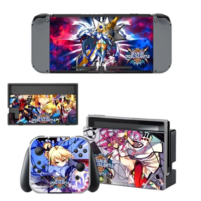 BlazBlue Cross Tag Battle decal skin for Nintendo Switch Console and Controllers