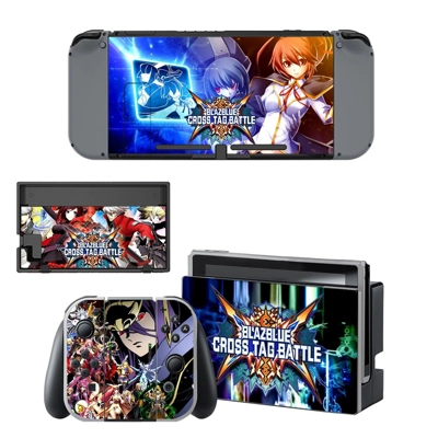 BlazBlue Cross Tag Battle decal skin for Nintendo Switch Console and Controllers