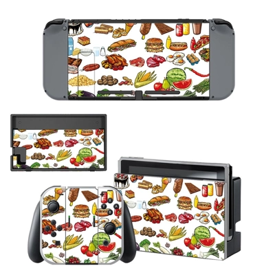 Fast food decal skin for Nintendo Switch Console and Controllers