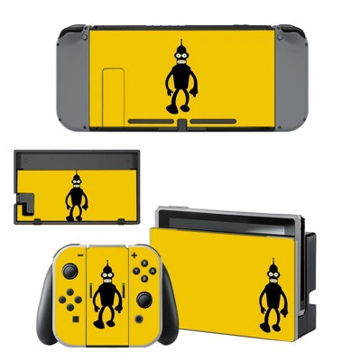 Futurama bender decal skin for Nintendo Switch Console and Controllers